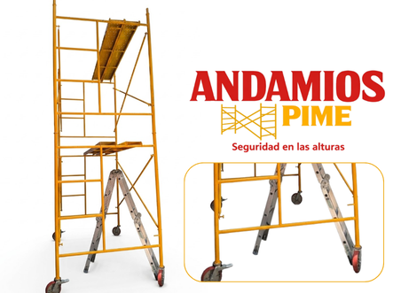 Uso correcto y seguro de ruedas industriales en andamios móviles